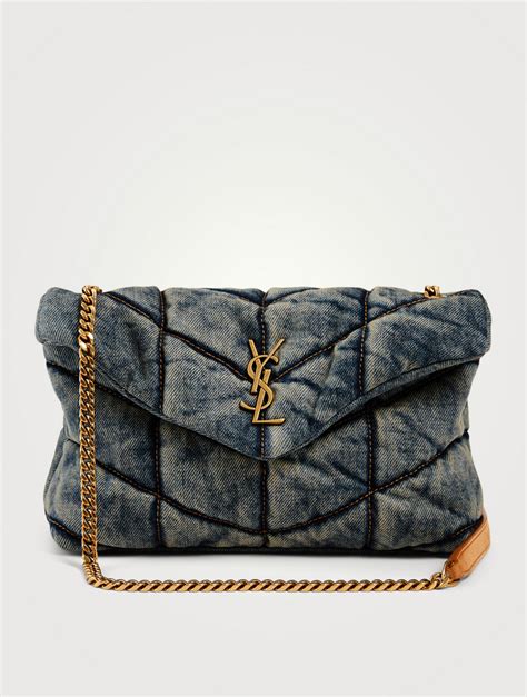 ysl tote leather bag|YSL denim tote.